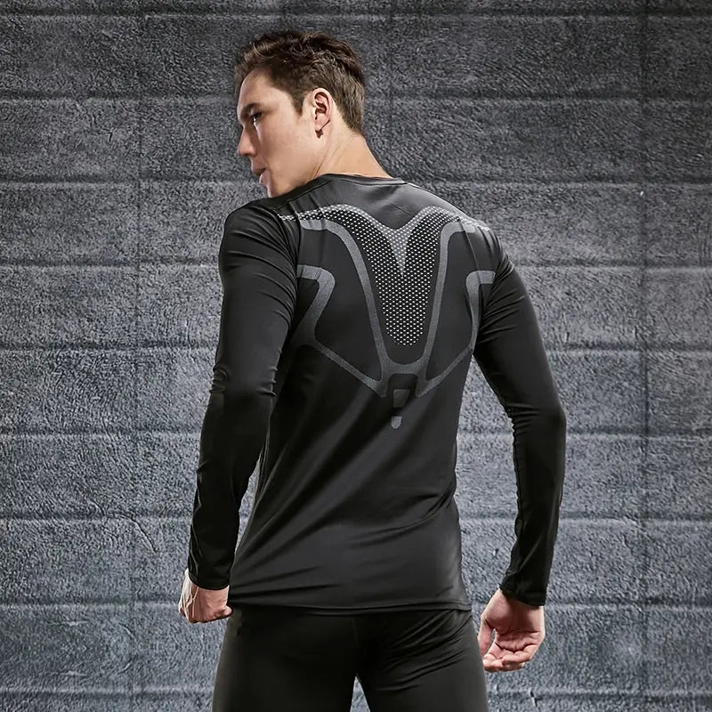 secagem rápida para homens, manga comprida, esportes, ciclismo, corrida, fitness, treinamento de futebol, camisa de basquete