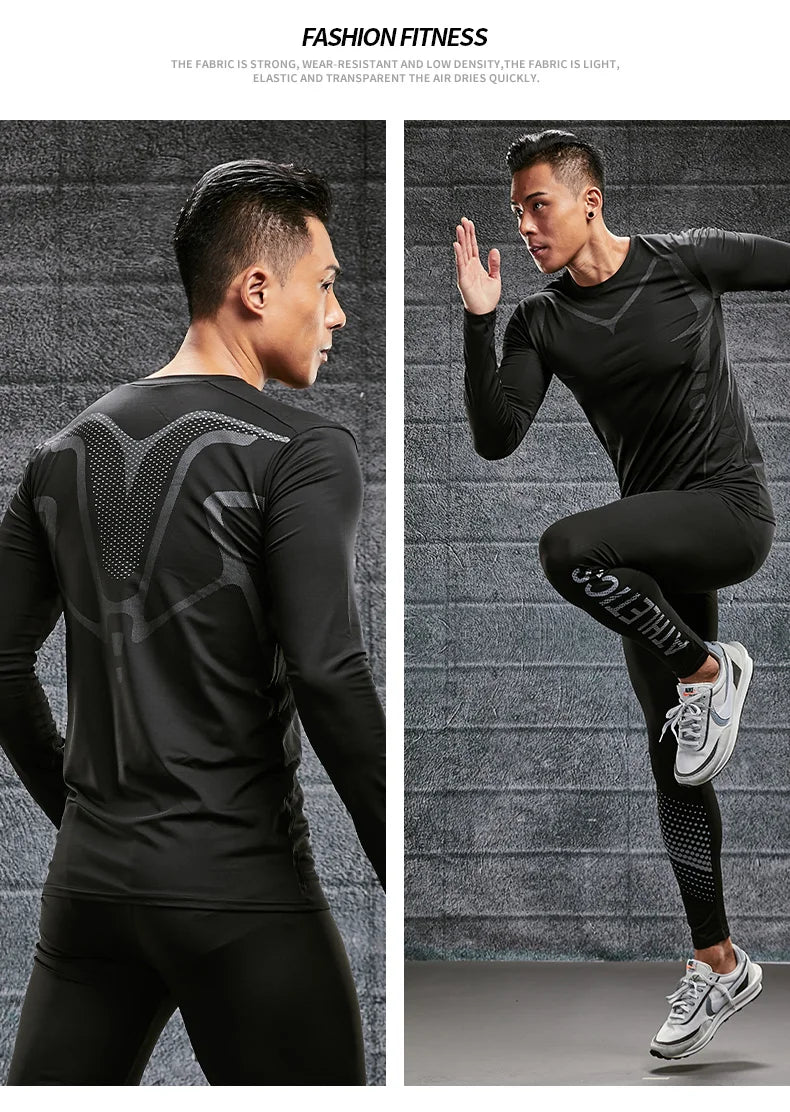 secagem rápida para homens, manga comprida, esportes, ciclismo, corrida, fitness, treinamento de futebol, camisa de basquete