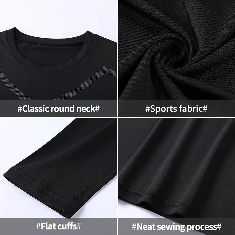 secagem rápida para homens, manga comprida, esportes, ciclismo, corrida, fitness, treinamento de futebol, camisa de basquete